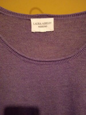 Laura Ashley Weekend knitted blouse size L new, light purple