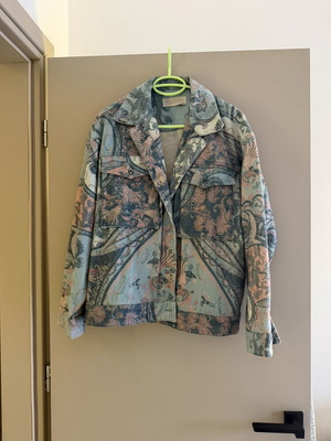 Vassia Kostara denim jacket S/M like new, multicolor