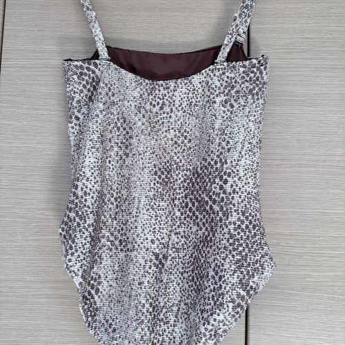 Seafolly one-piece swimsuit XL like new, beige and brown