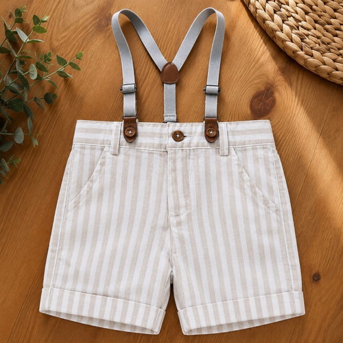 Boboli linen shorts with suspenders new, size 2 years 98 cm