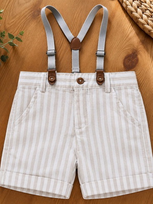 Boboli linen shorts with suspenders new, size 2 years 98 cm