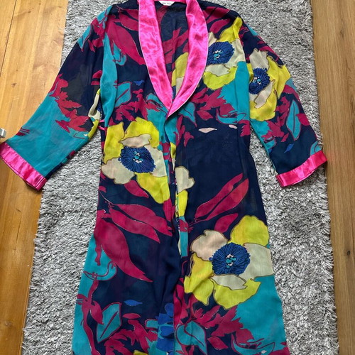Karavan Floral Kimono Cardigan like new, colorful beach cover-up
