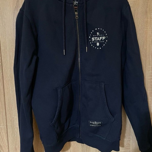 Staff jacket like new, blue, size M