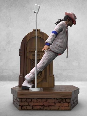 3d Printed Michael Jackson Smooth Criminal Decorative Figure like new