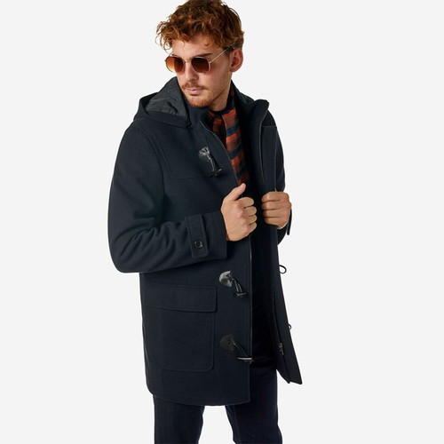 Montgomery coat Sogo men's blue new with hood