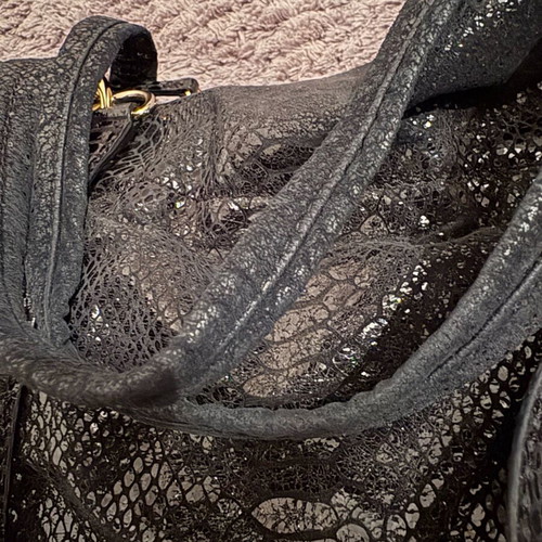 Michael Kors women's shoulder bag used, black with gold details