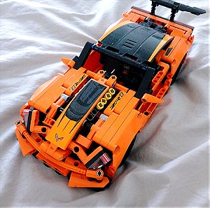 Collected lego race car