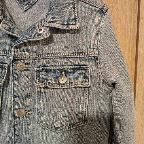 Zara kids denim jacket like new, size 98 cm, light blue