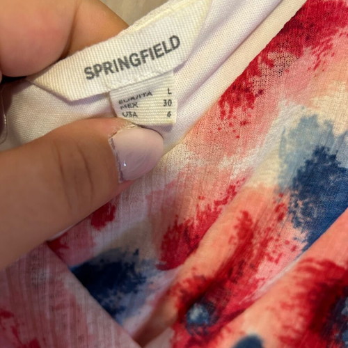 Springfield multicolored blouse with flowers like new