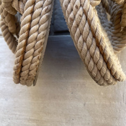 H&M rope sandals size 39 used, beige