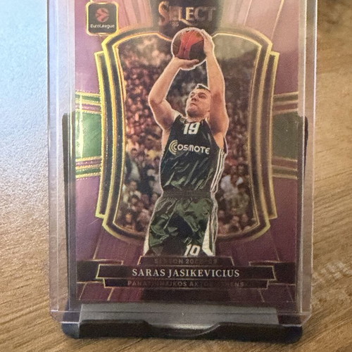 2025-26 Panini Select Euroleague Saras Jasikevicius Premier Purple 99/99 new