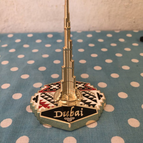 Metallic Burj Khalifa souvenir decoration