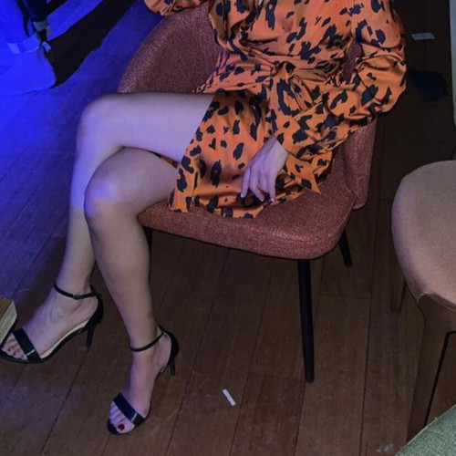 Mini satin leopard dress like new