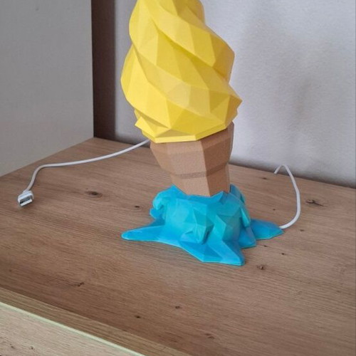Ice Cream Lamp new 3D decorative table lamp with LED lighting