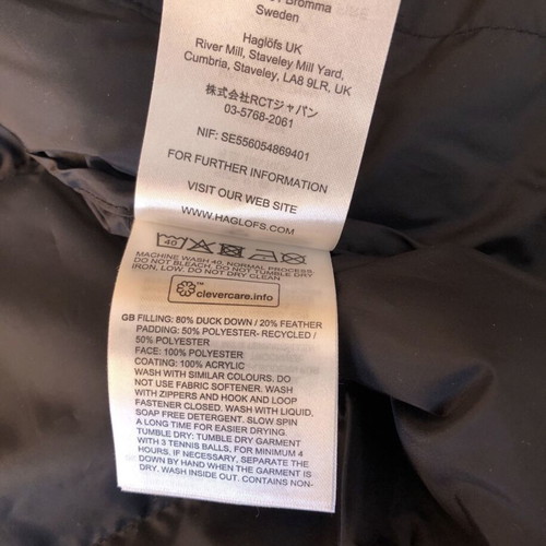 Haglöfs Bield Down Jacket new men's winter black, M
