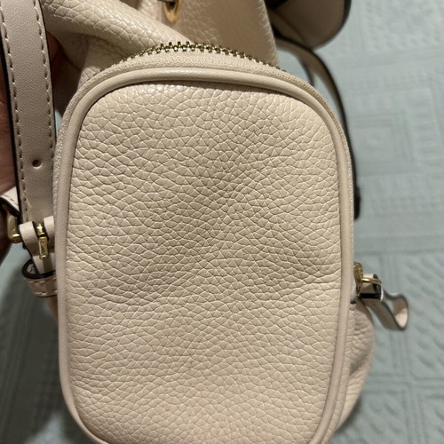 Michael Kors leather backpack, beige