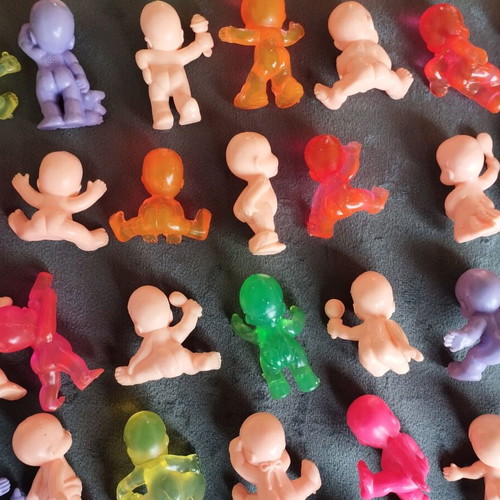 Gemellini baby figures used, pack of 46 with rare figurines