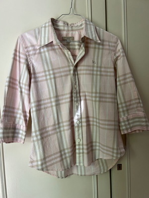 BURBERRY LONDON Νο S, γυναικείο πουκάμισο, τρουακάρ μανίκι, ελαστικό ύφασμα.