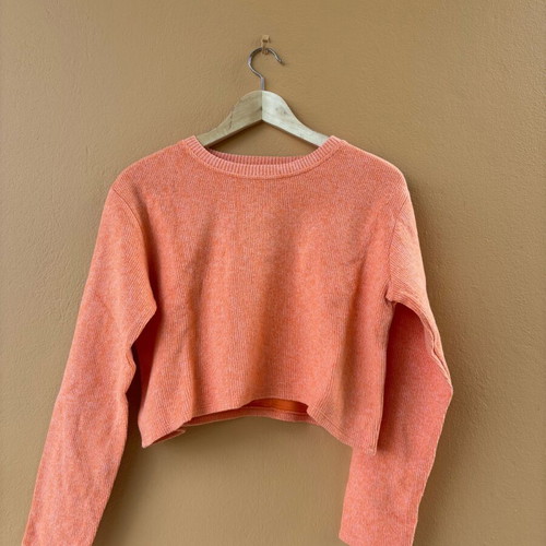 Zara women's orange sweater like new, size S