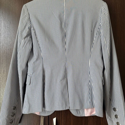 Tommy Hilfiger Striped Jacket Size S Like New Blue and White Spring