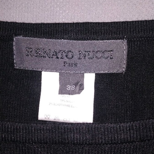 Renato Nicci black dress like new, knitted winter size 38