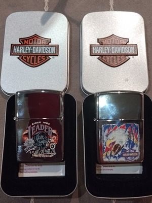 Zippo Harley-Davidson collectible lighter set 1996 with boxes