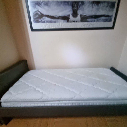 Bed dark gray used 2m x 90cm