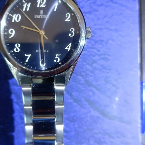 Festina wristwatch new, silver, men's