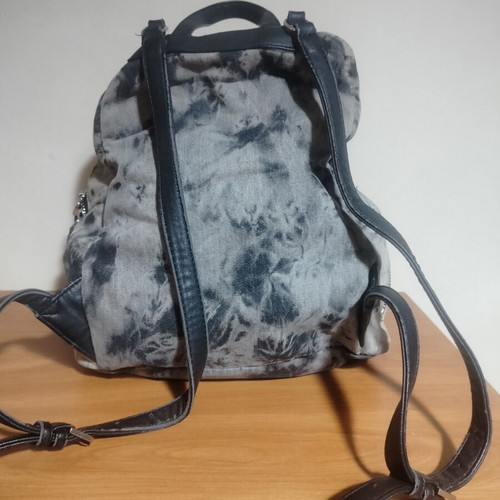 Guess Denim Backpack tie-dye acid wash like new, gray