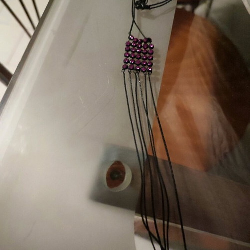 Necklace and bracelet used, multicolor set