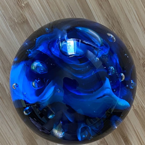 Mdina Glass Malta handmade glass paperweight like new
