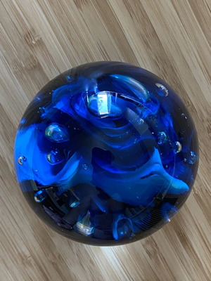 Mdina Glass Malta handmade glass paperweight like new