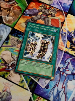 Machine Duplication Yu-Gi-Oh! card used, rare 1st edition