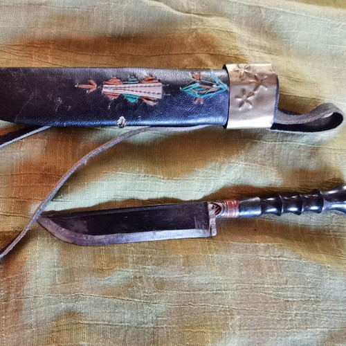Decorative Balkan Knife used with Traditional Sheath