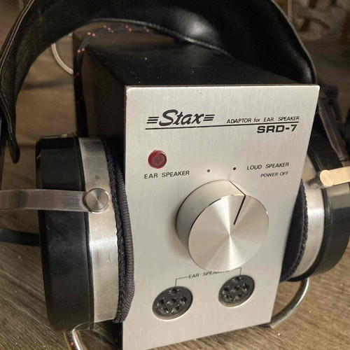 Stax SRD-7 προσαρμογέας και SRX-3 ηλεκτροστατικά ακουστικά μεταχειρισμένα, ενσύρματα