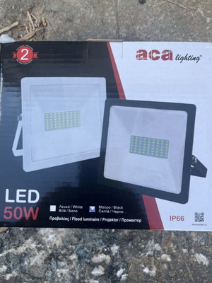 Προβολέας LED 50W Aca Lighting καινούργιος, αδιάβροχος IP66