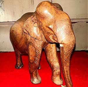 Χειροποίητος ελέφαντας ξύλινος μασίφ