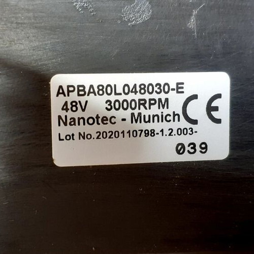 Brushless DC Servo Motor APBA80L048030‐E Nanotec like new