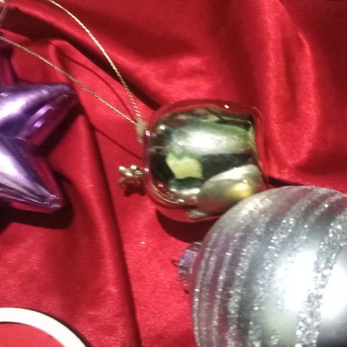 Christmas tree ornaments used, set of 25 pieces