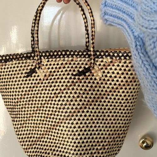 Straw handbag used, small, from Cyclades ANEME