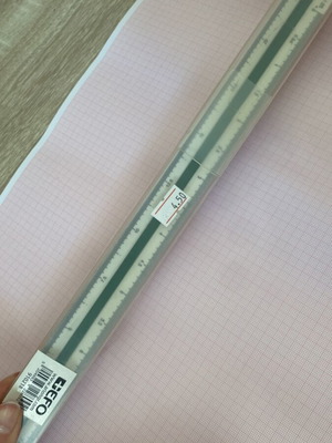 Climacometer millimeter with millimeter paper gift like new