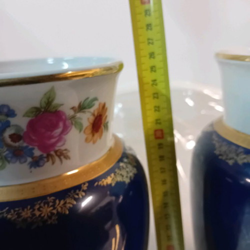 Porcelain vases Ionia Hellas used, pair