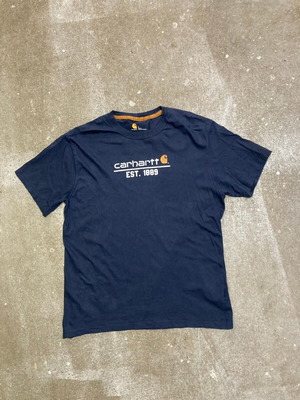 Carhartt Print T-Shirt L, original fit, navy, workwear, Y2K 2000s