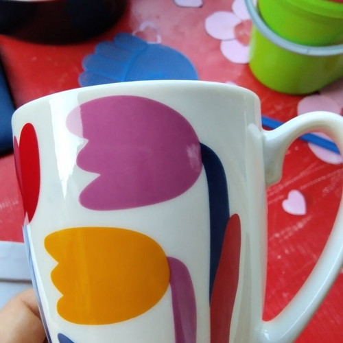 Ppd tulip flower mug with box