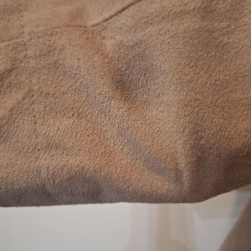 Carling Paris leather (suede) biker jacket used, beige