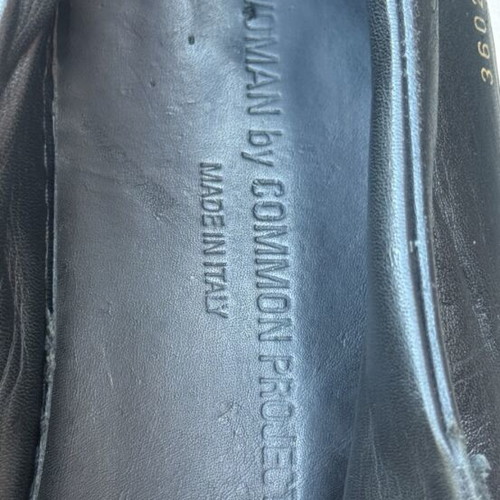 Common Projects Black Leather Sneakers EU 42 Unworn