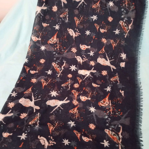 Zuiki outlet edition Italy scarf used, square, large