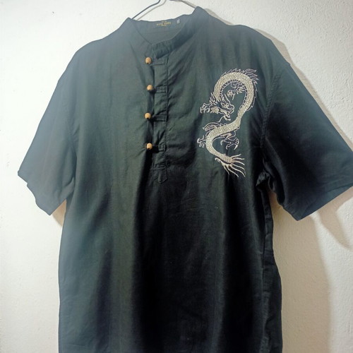 Sixth Sense shirt with embroidered dragon, XXL