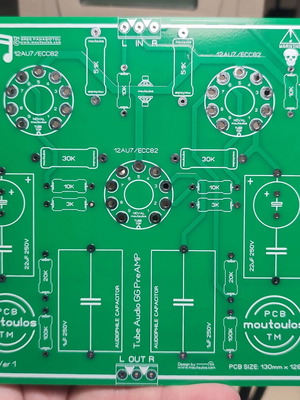 Tube Audio Stereo PreAMP PCB Grounded Grid new