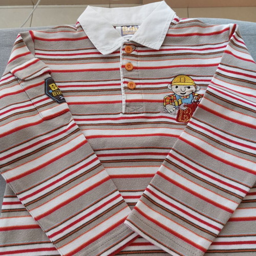 Bob the Builder boys' set size 122, polo shirt and hoodie jacket